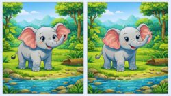 Hidden Differences Challenge: Can You Find All the Clever Changes in These Elephant Images