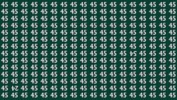 Quick Illusion Challenge: Spot the 54 and 24 Among 45s in 6 Seconds