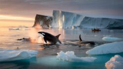 Emergency declared in Greenland after researchers spot orcas breaching unusually close to melting ice shelves