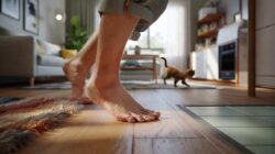 Why walking barefoot at home can improve balance over time