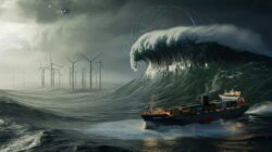 Satellites expose terrifying 35 metre waves in the Pacific and scientists argue whether ships and offshore wind farms are being sacrificed for profit
