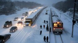 Winter storm warning issued as up to 55 inches of snow could fall and overwhelm roads and rail networks