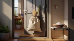 What is the point of hanging a bag of oats on your front door, and why is this recommended?