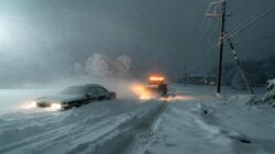 A winter storm warning has been issued as up to 60 inches of snow are forecast this weekend, with severe travel chaos and widespread power outages expected